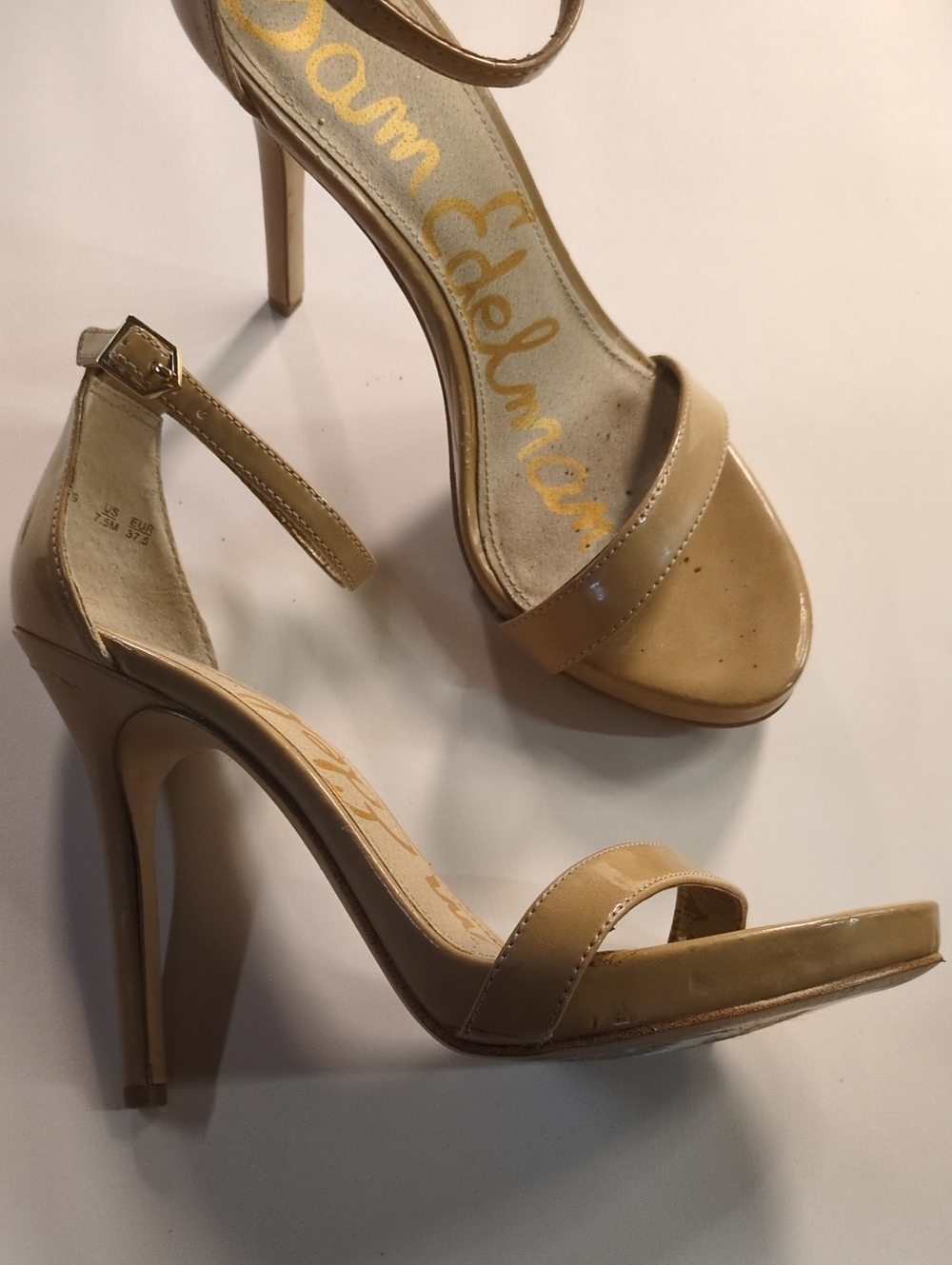 Sam Edelman Eleanor Nude Heel, Size 7.5 - Picture 3 of 7